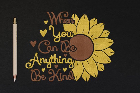 Be Kind: A Sunflower Clipart for Seasonal Cheer