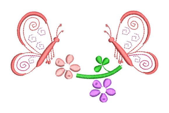 Charming Children's Butterfly Embroidery