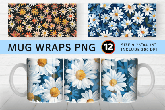 Daisy Embroidery Flowers Mug Wrap: A Seller’s Review
