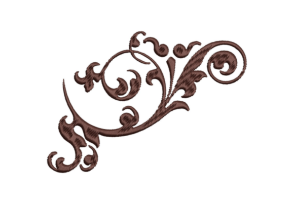 Elegant Ornament: A Festive and Refined Embroidery Design