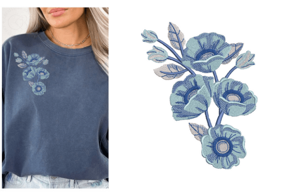 Flower Embroidery Designs for Your Shop