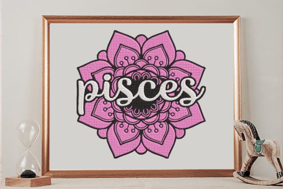 Pisces Mandala Flower: A Versatile Embroidery Design