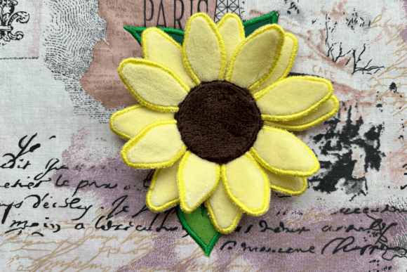 Review: 3D Sunflower-embroidery Appliqué