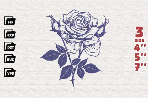 Rose, Flower Embroidery: A Seasonal Delight