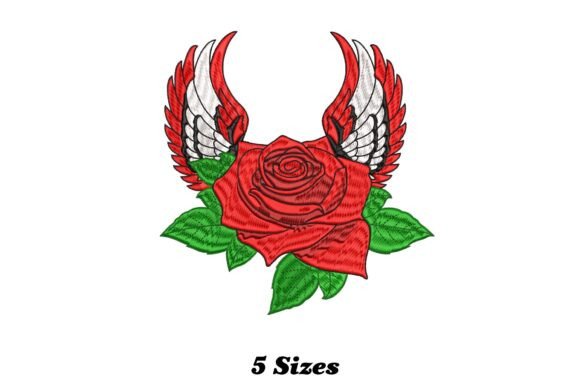 Rose Wing: A Playful Embroidery Design for Any Project